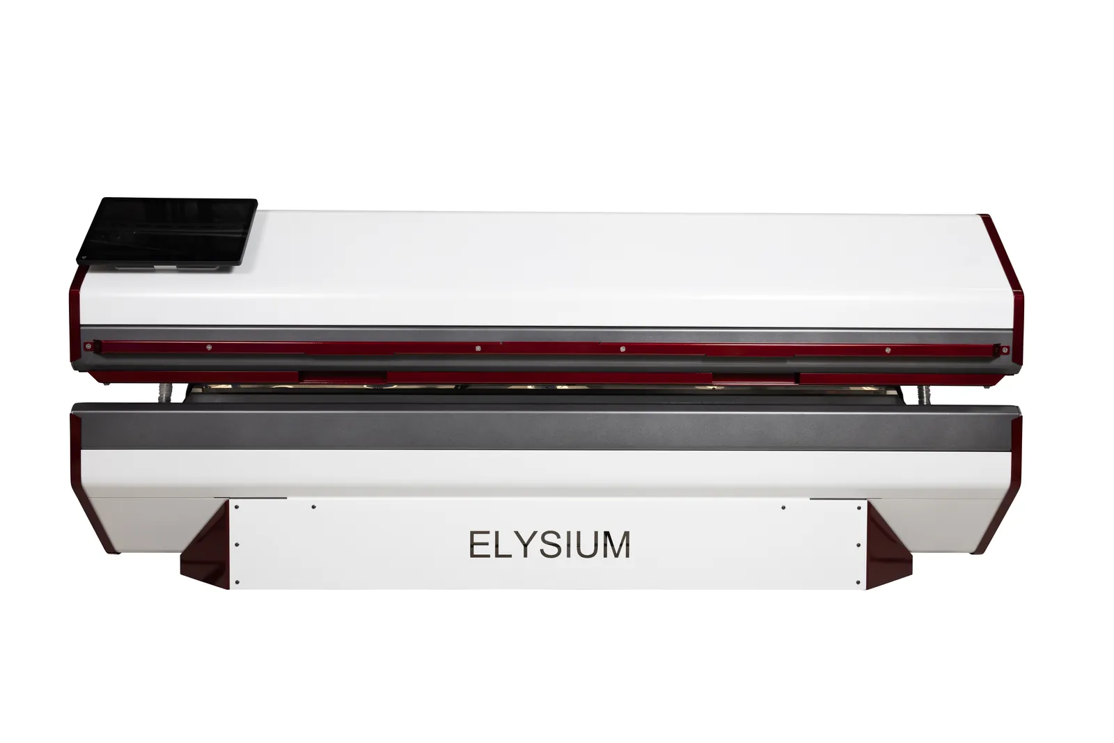 The actual ARRC LED Elysium red light therapy bed — the named machine you can walk in and see at Glow in South Surrey